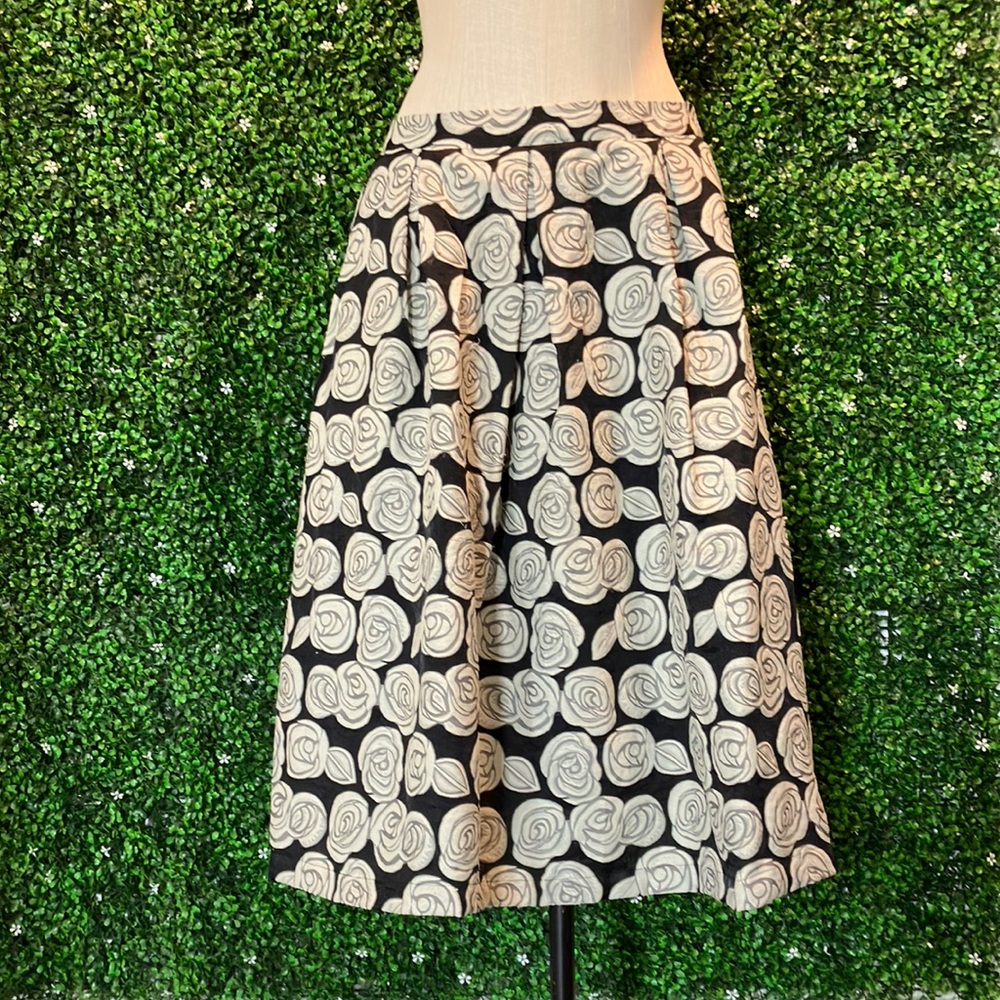 Who What Wear Floral Midi Skirt